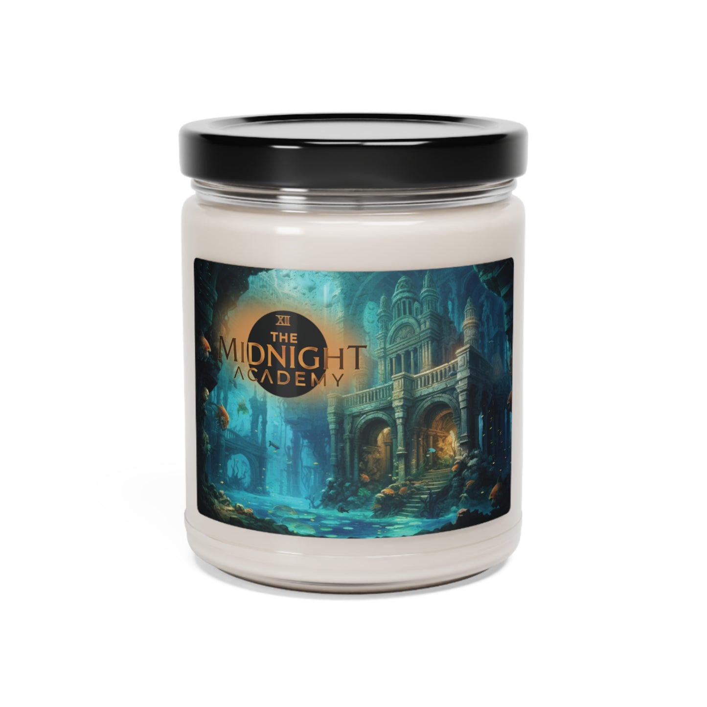Atlantis Whisper - Aquatic Floral Scented Soy Candle, 9oz
